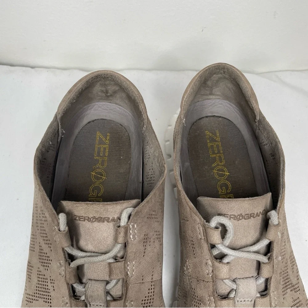 Cole Haan Zerøgrand Training Shoes Women’s 9.5 Gray Perforated Lace-Up